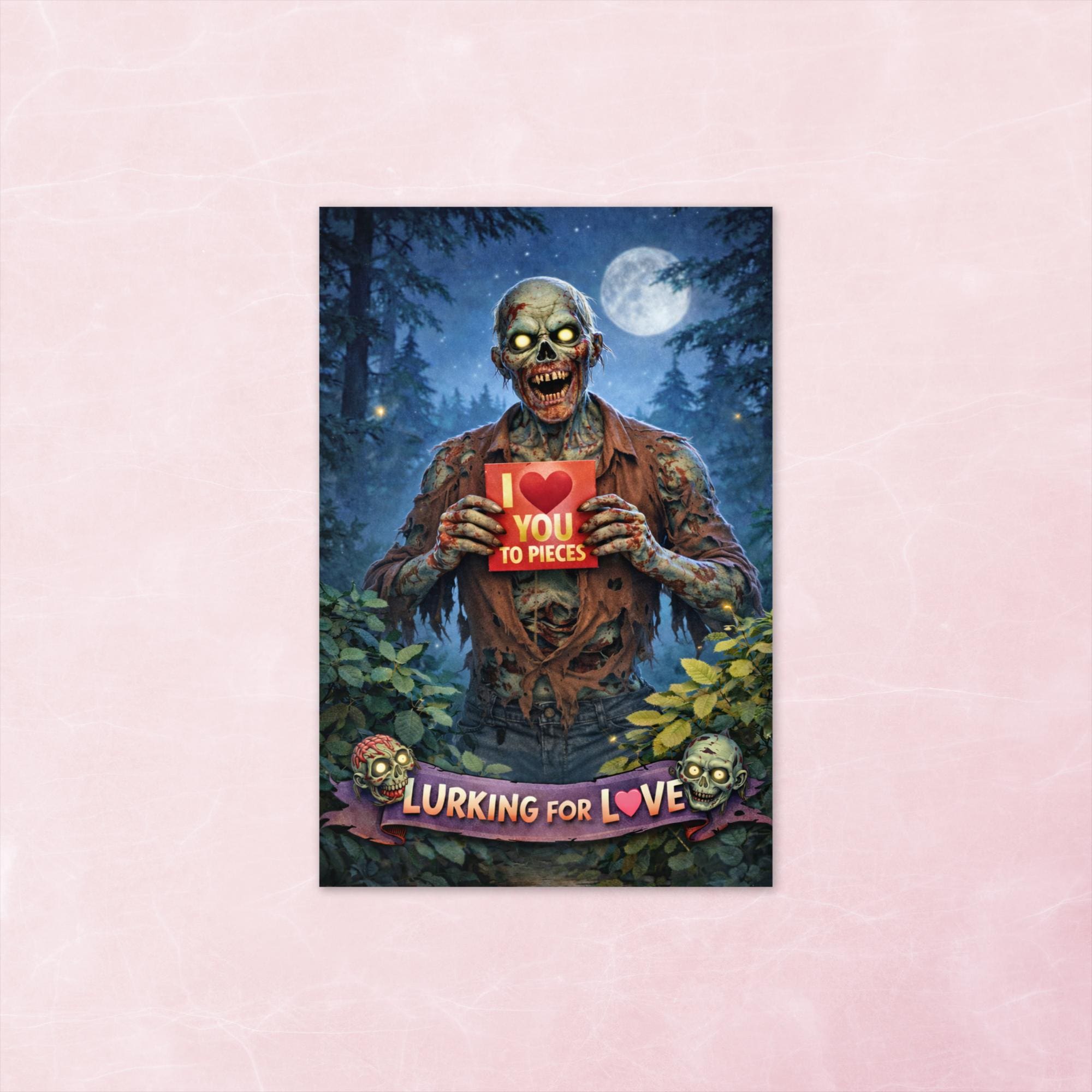 Zombie Lurking for Love Valentine's Day Card - Image 2