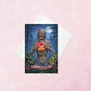 Mummy holding a valentine