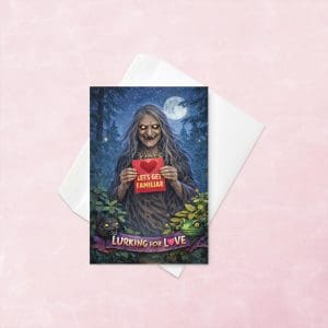 wicked witch with valentine's card