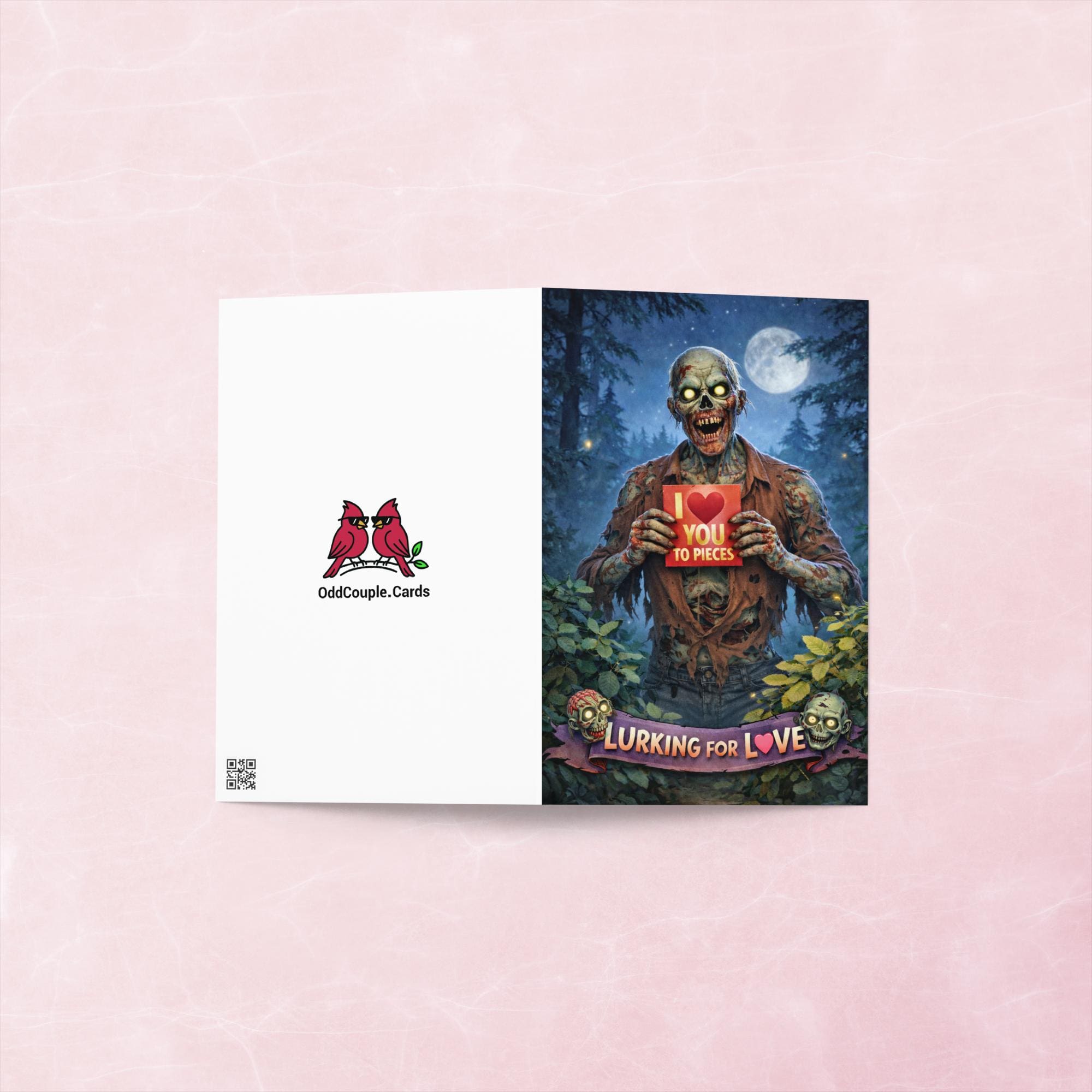 Zombie Lurking for Love Valentine's Day Card - Image 5