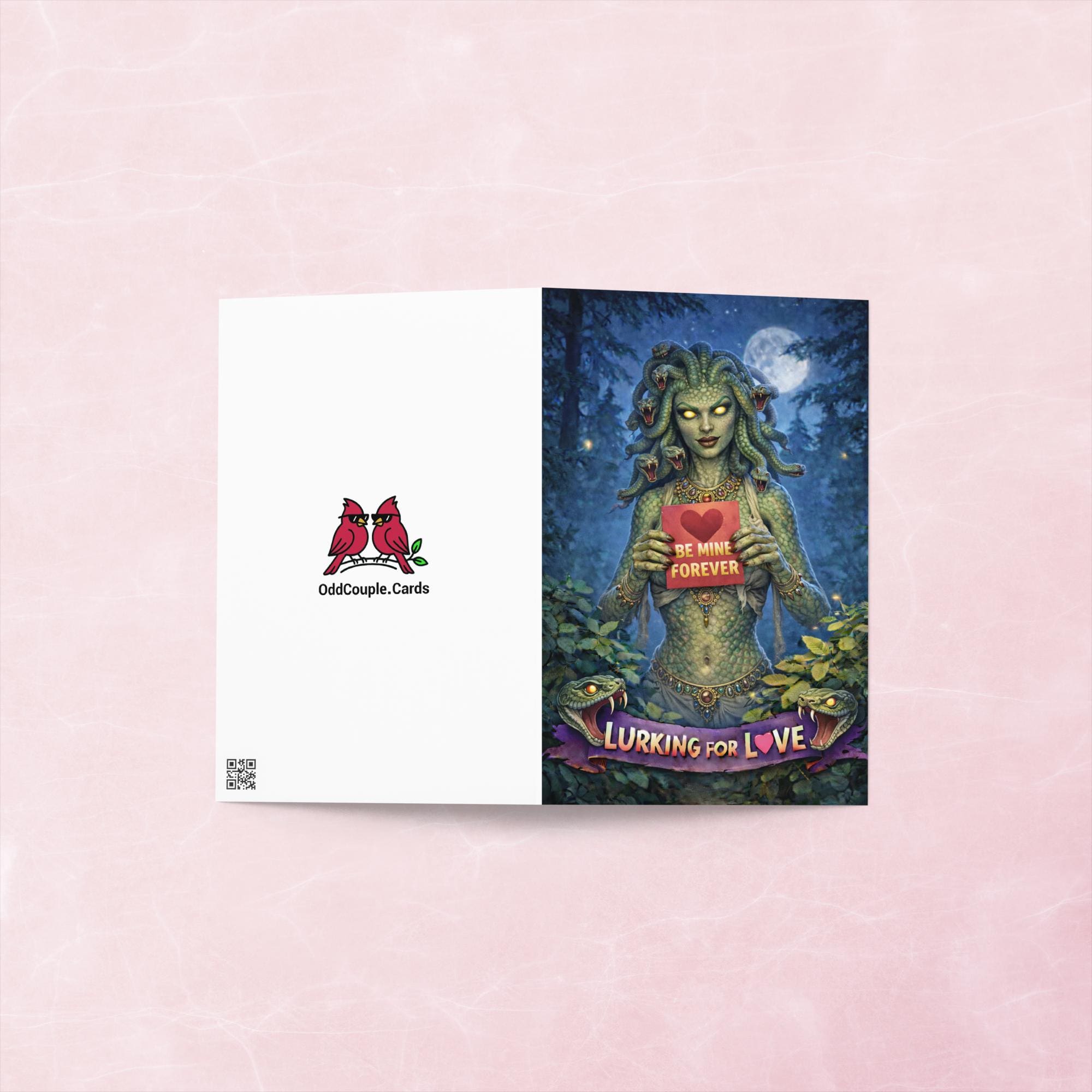 Gorgon Lurking for Love Valentine's Day Card - Image 5